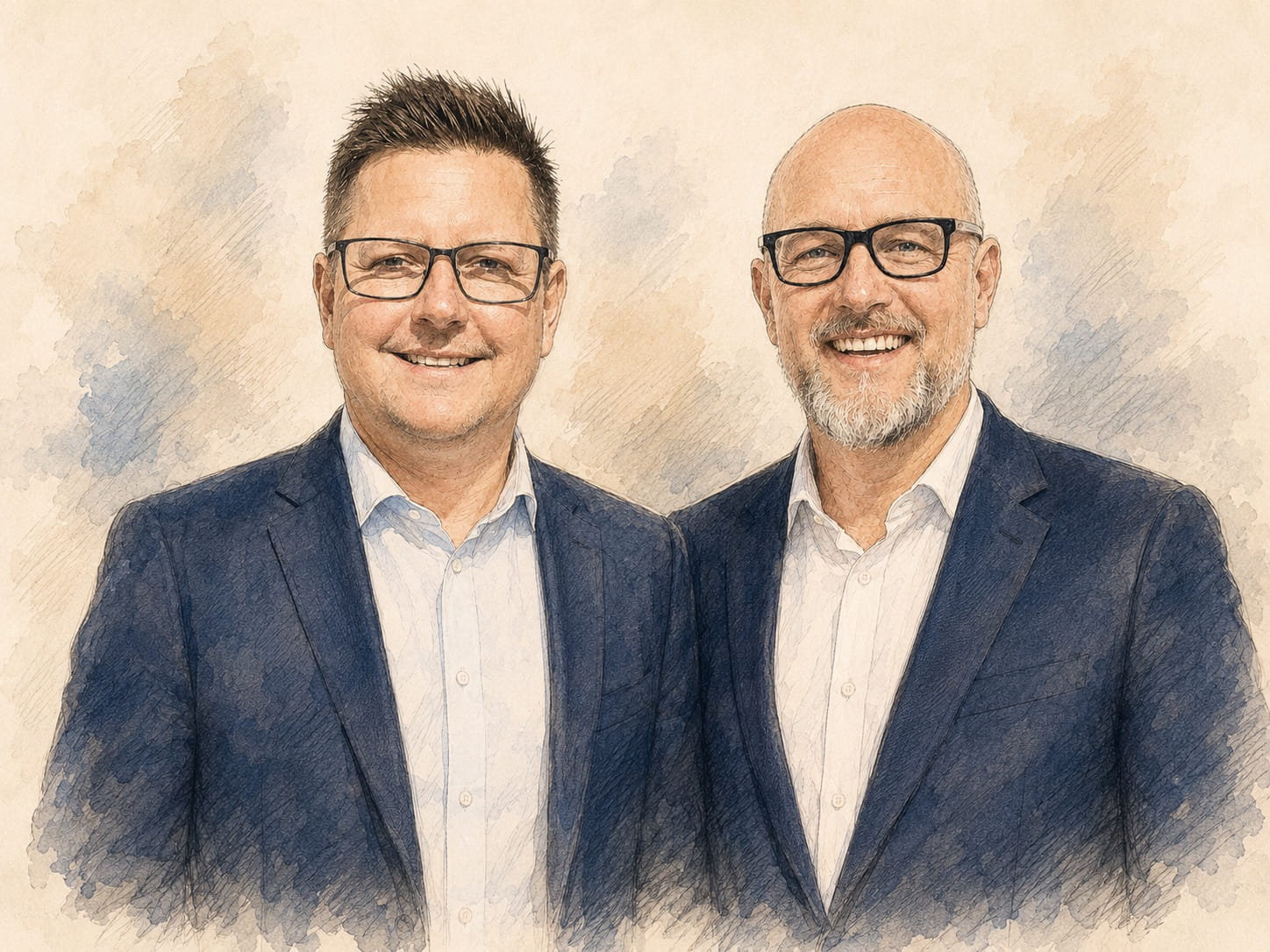Lars Gröpper und Karsten Grzella, Geschäftsführer der Capital Living GmbH